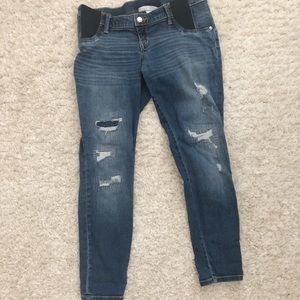 Liz Lange Target Maternity Ankle Skinny Jeans S